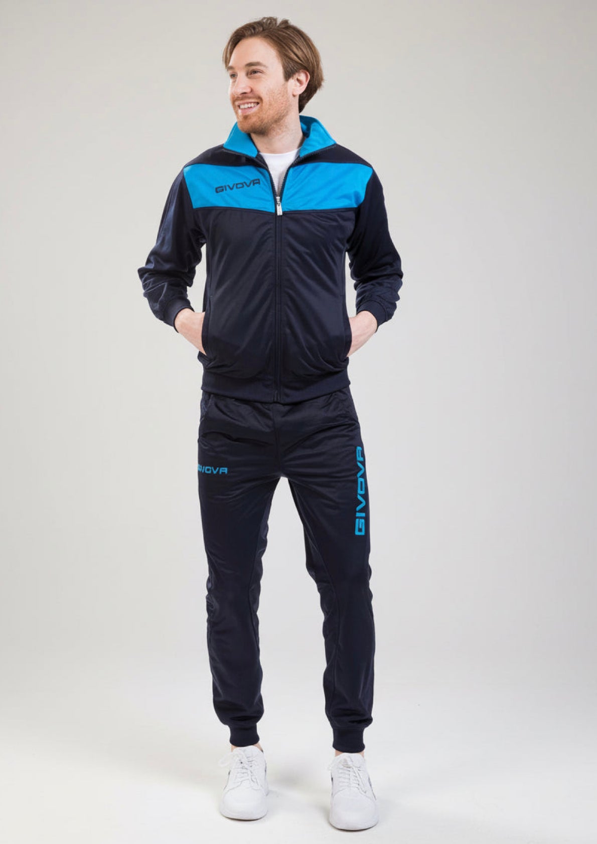 Tuta Unisex Triacetato Modello Visa Turchese/Blu GIVOVA - Taglie L e XL
