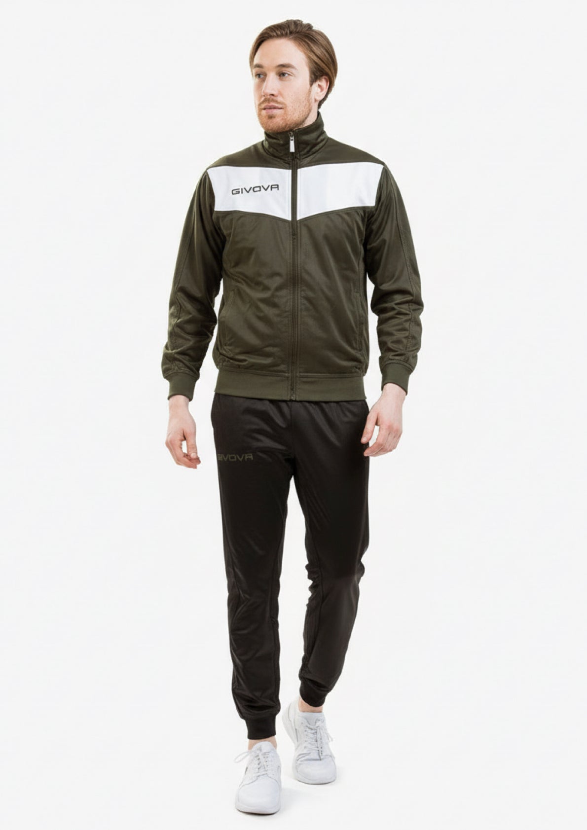 Tuta Unisex Triacetato Modello Visa Verde militare/Nero GIVOVA - Taglia 3XL