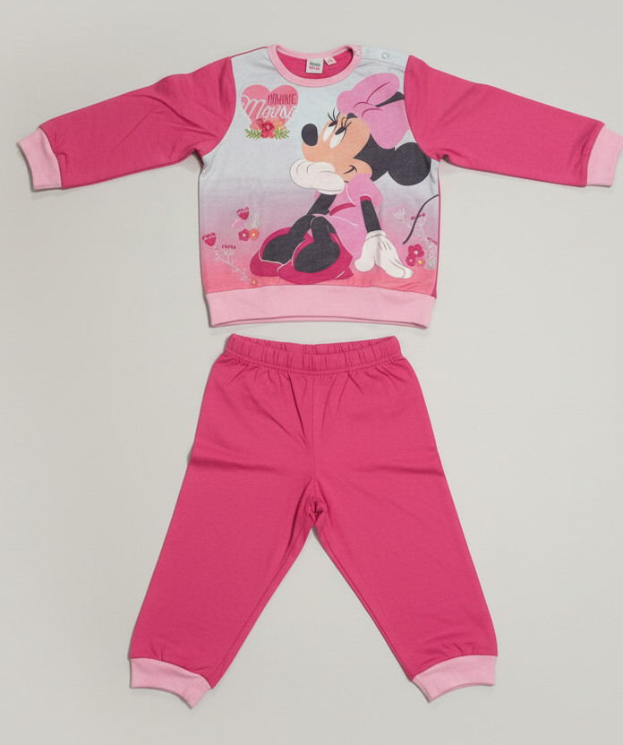 Pigiama Neonata in cotone felpato Disney Minnie ELLEPI - Taglia 24 mesi