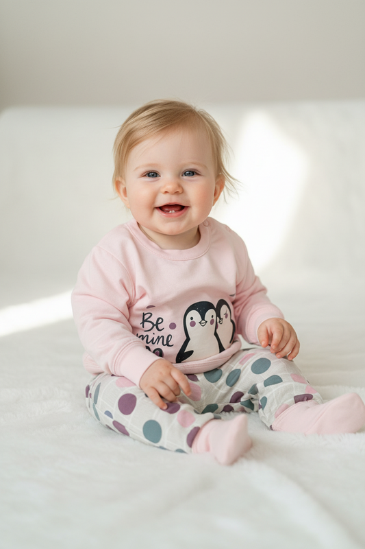 Pigiama Neonata in cotone felpato GARY - Taglia 9 mesi