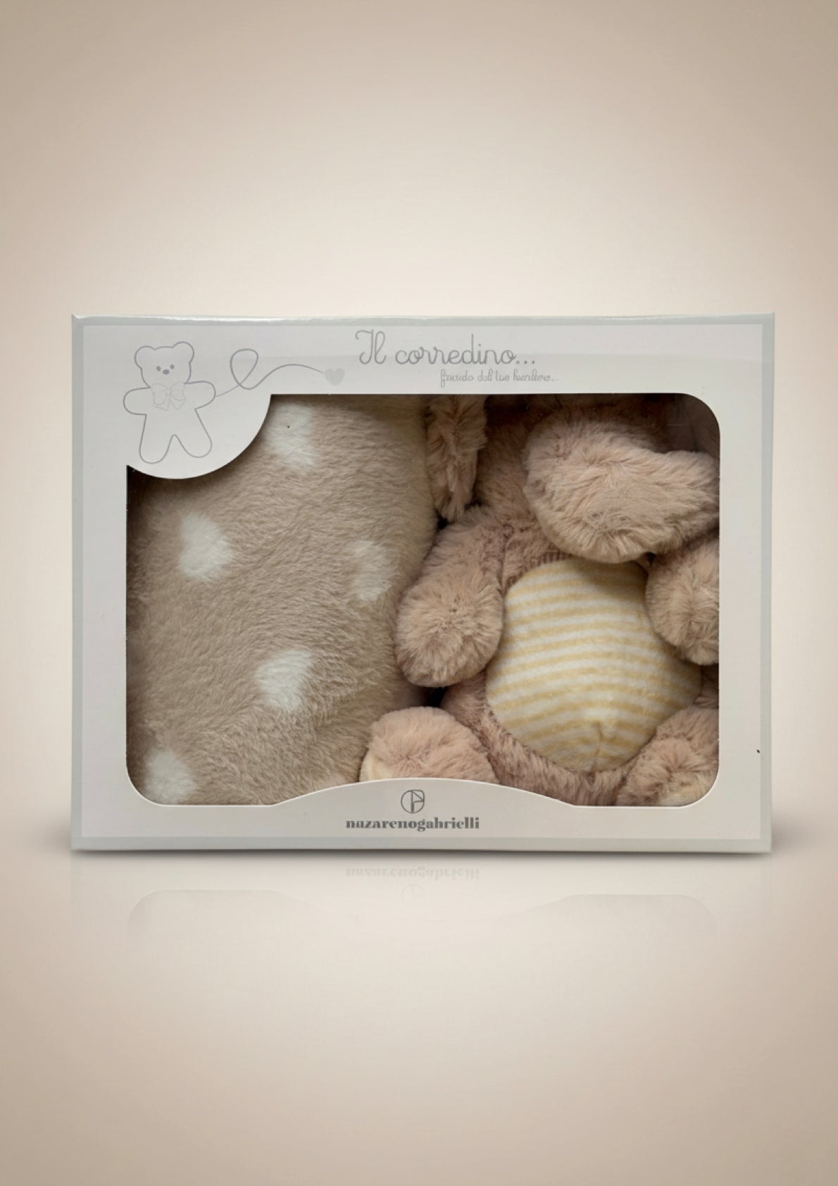 Confezione Regalo Copertina Pile + Pupazzo Elefante NAZARENO GABRIELLI