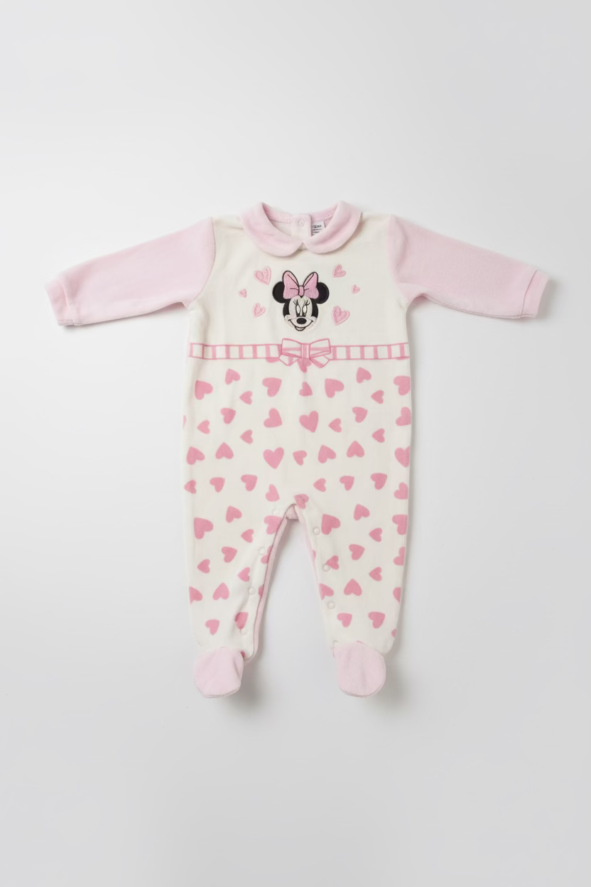 Tutina Neonata in ciniglia Disney ELLEPI -  Taglia 6 mesi