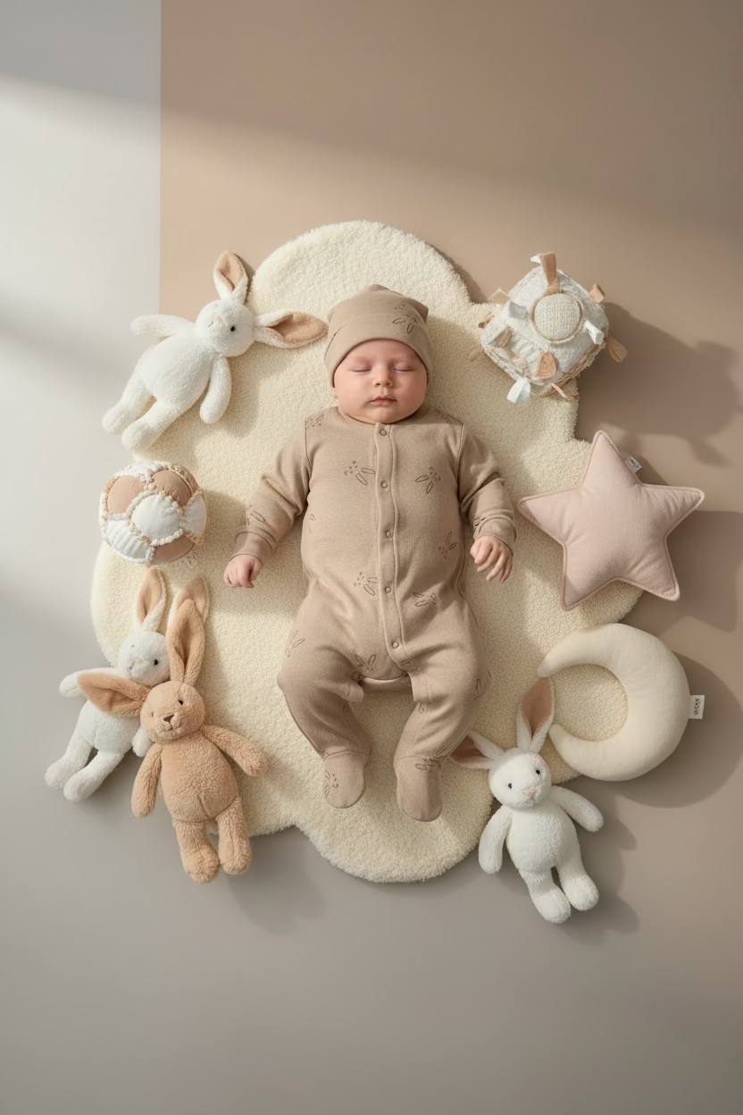 Set Nascita 4 Pezzi: Tutina e Cappellino in ciniglia, body e muffole in cotone - NAZARENO GABRIELLI - Taglia 3/6 mesi