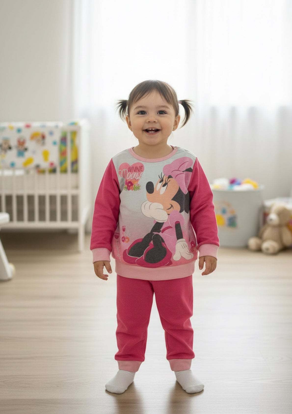 Pigiama Neonata in cotone felpato Disney Minnie ELLEPI - Taglia 24 mesi