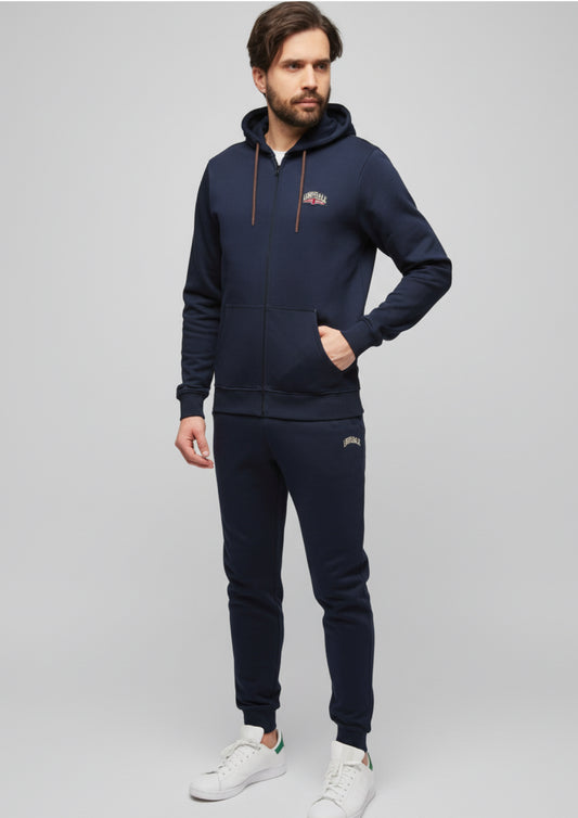 Tuta in felpa di cotone con cappuccio e zip LONSDALE - Taglia XL