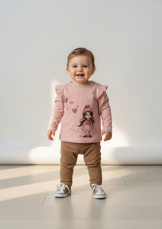 Completo Baby maglia e leggins in caldo cotone - Taglia 24 mesi