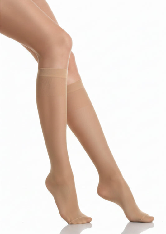 Gambaletto 20 Denari in Filanca Opaco Velato Midi Jet – FRANZONI