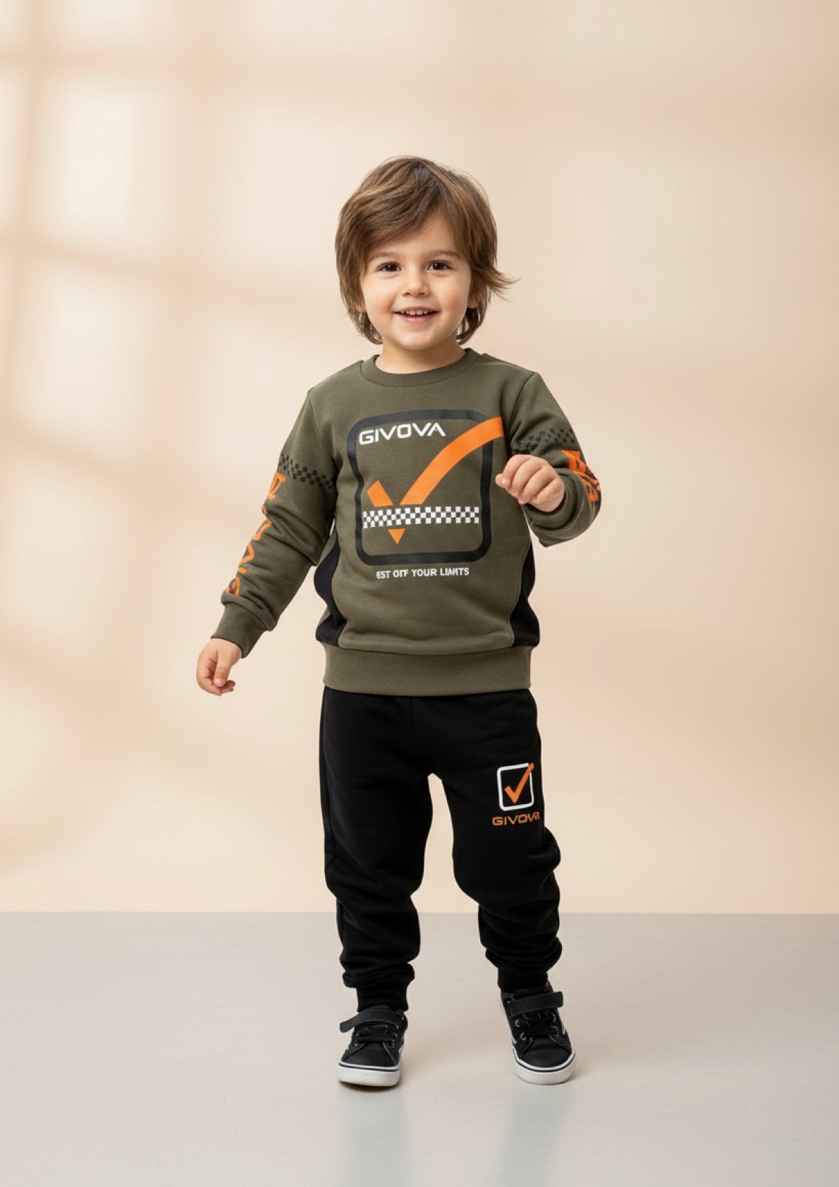 Tuta sportiva bambino in felpa di cotone GIVOVA - Taglia 3 anni
