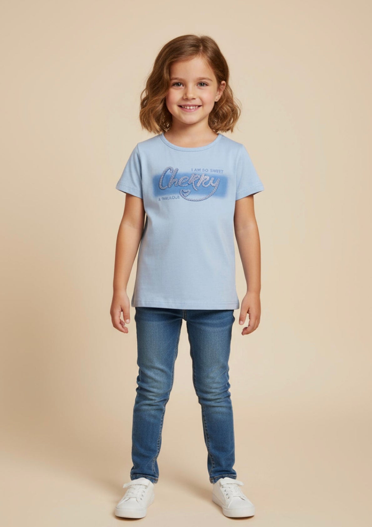 T-shirt maniche corte Bambina “Cherry” - Taglia 6 anni
