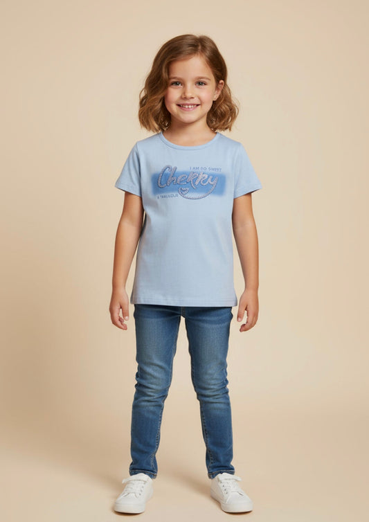 T-shirt maniche corte Bambina “Cherry” - Taglia 6 anni