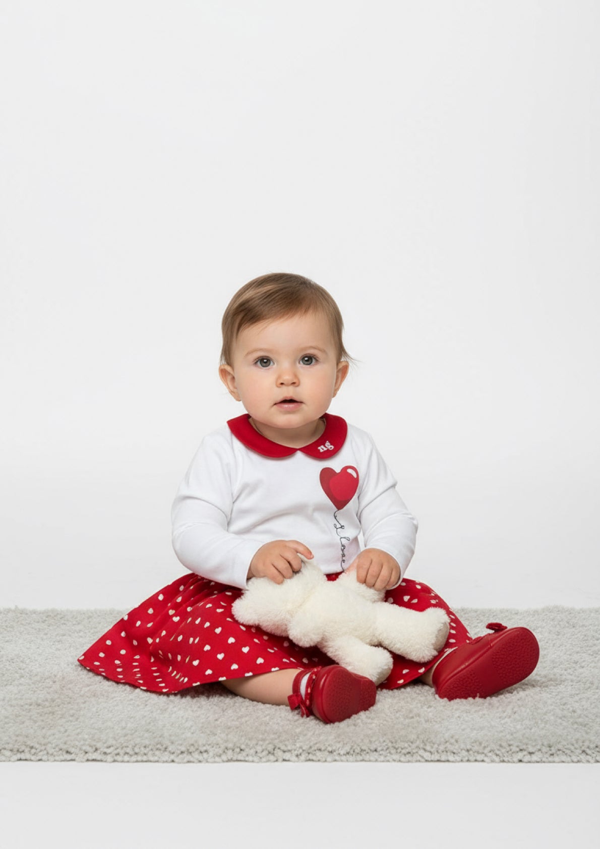 Completo Neonata 2 pezzi T-Shirt manica lunga + gonnellina NAZARENO GABRIELLI