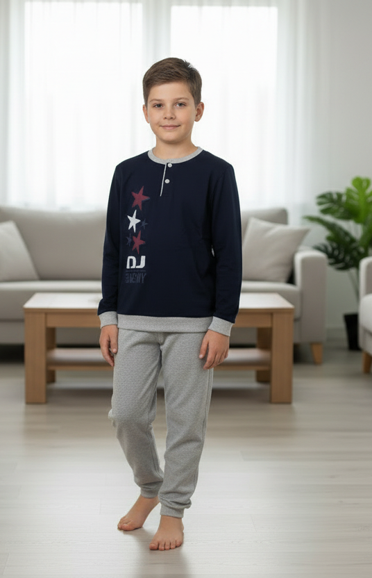 Pigiama Ragazzo in cotone interlock PUNTO&VIRGOLA - Taglia 12 anni