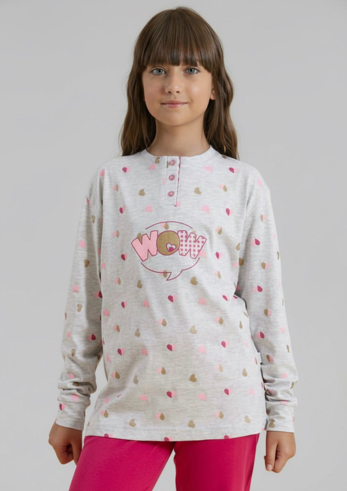 Pigiama Bambina manica lunga Cotone jersey IRGE -Taglia 9/10 anni
