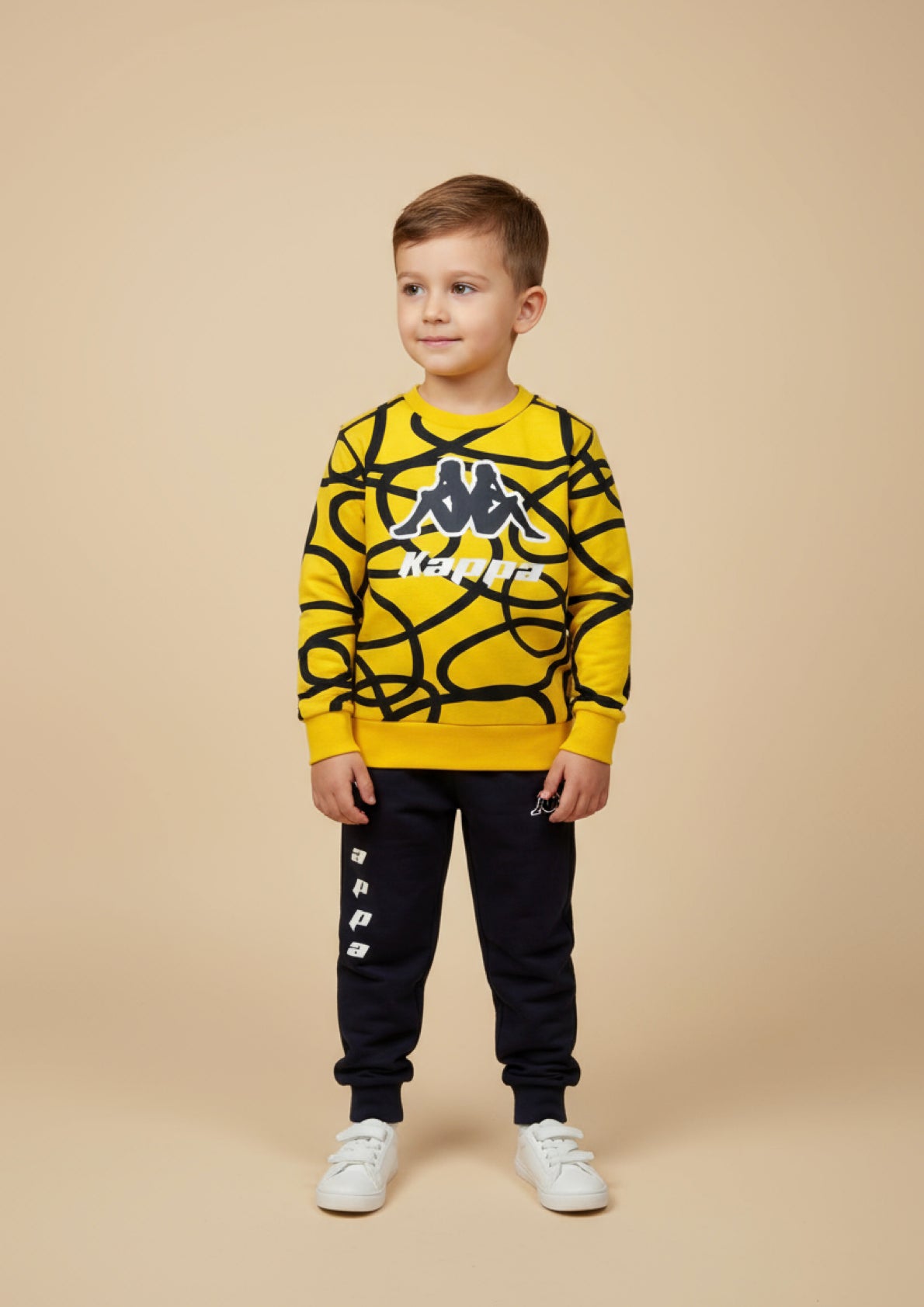 Tuta bambino in cotone garzato KAPPA - Taglie 3, 5 e 7 anni