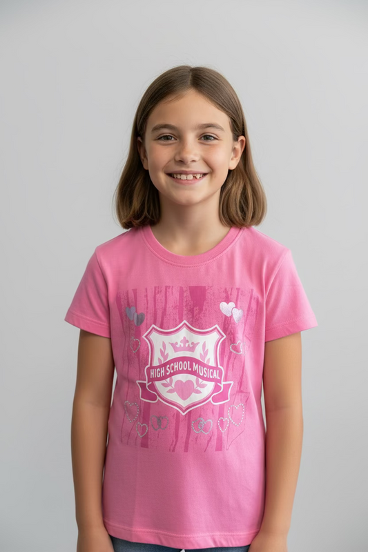T-shirt Ragazza Disney High School Musical Rosa – Taglie 10 e 12 anni