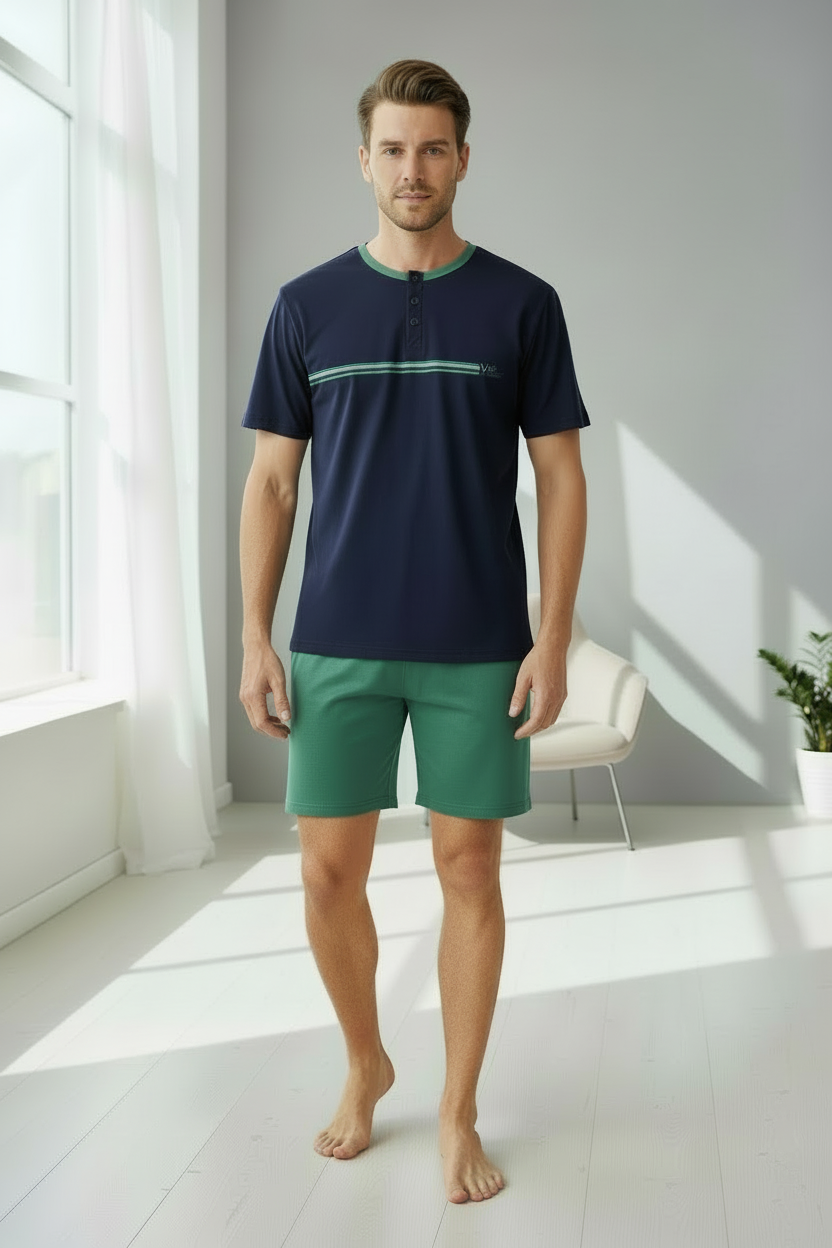 Pigiama uomo estivo Manica corta e pantaloncini YOU&ME - Taglia L