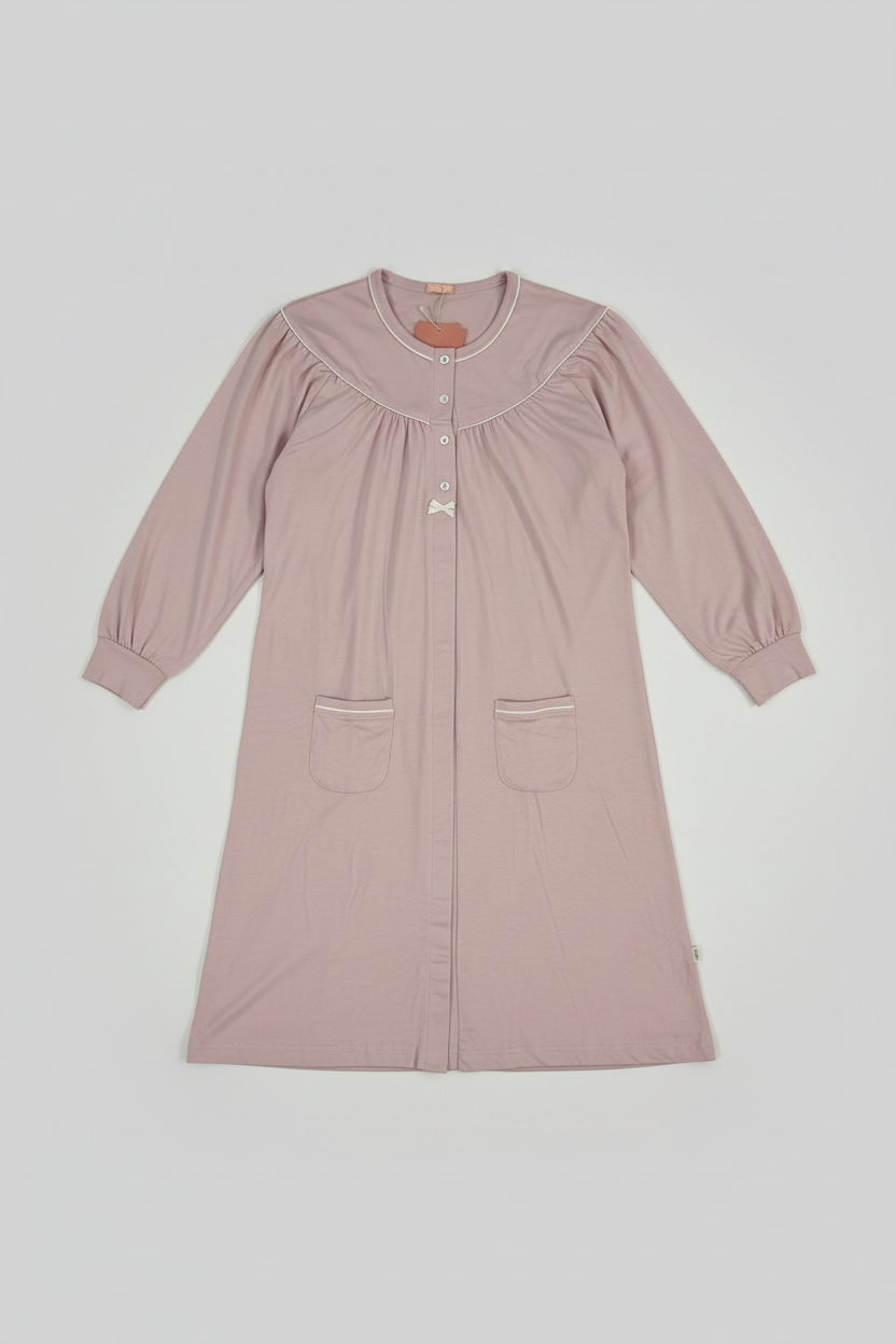 Camicia da notte in Jersey di cotone Rosa Chiaro IRGE - Taglia L/XL