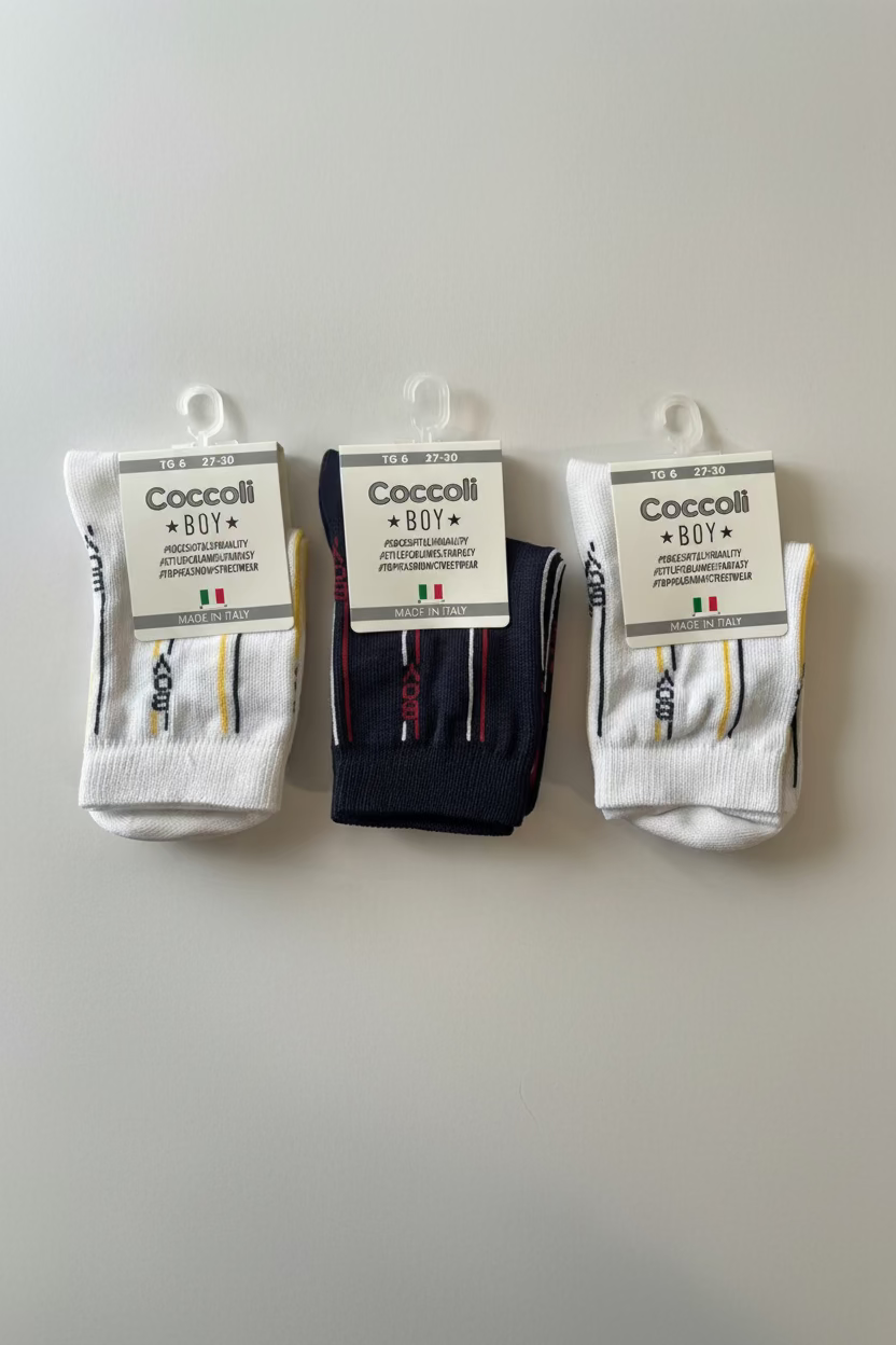 Calze corte Bimbo in cotone COCCOLI