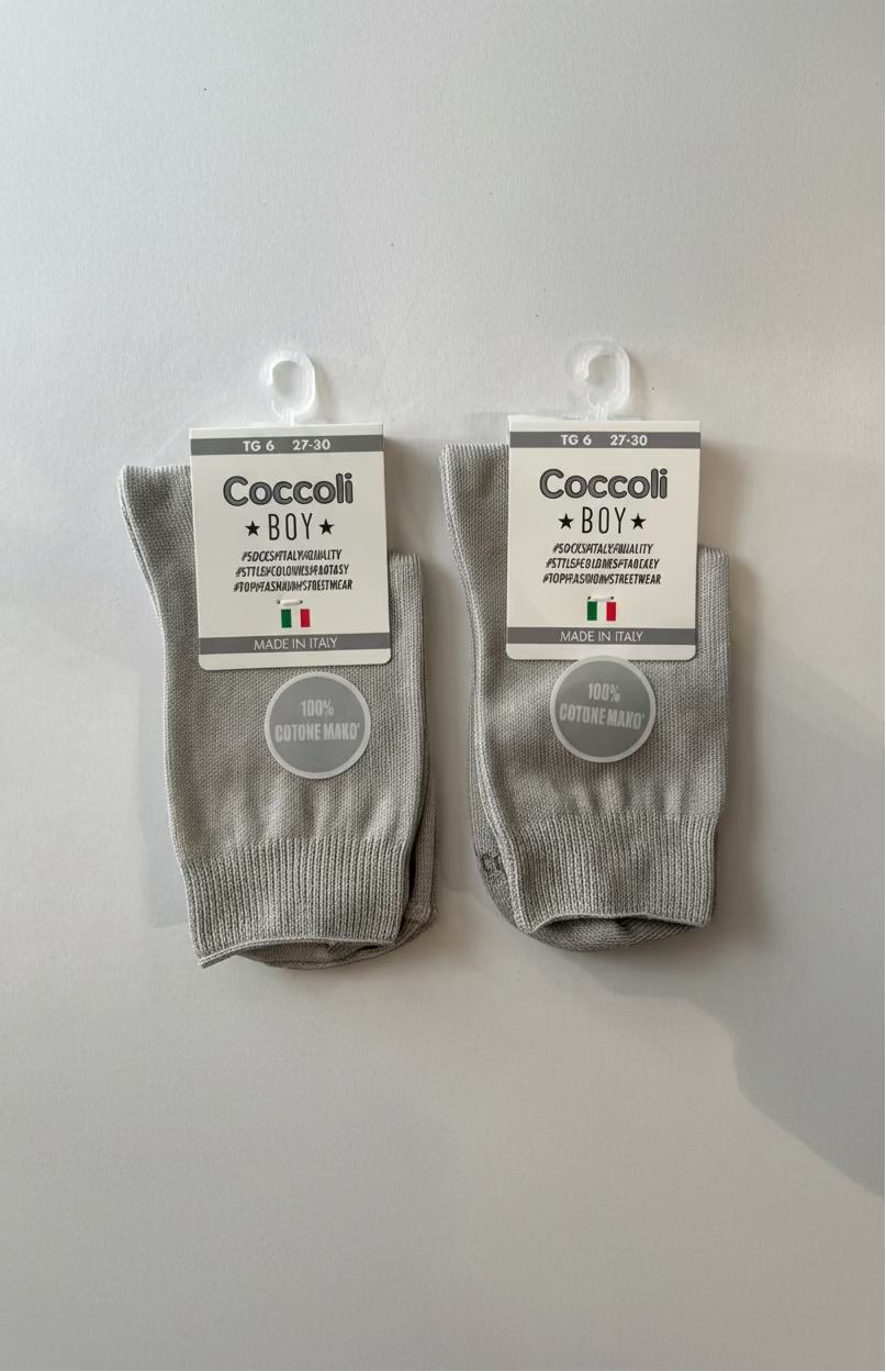 Calze corte Bimbo in 100% cotone Makò COCCOLI