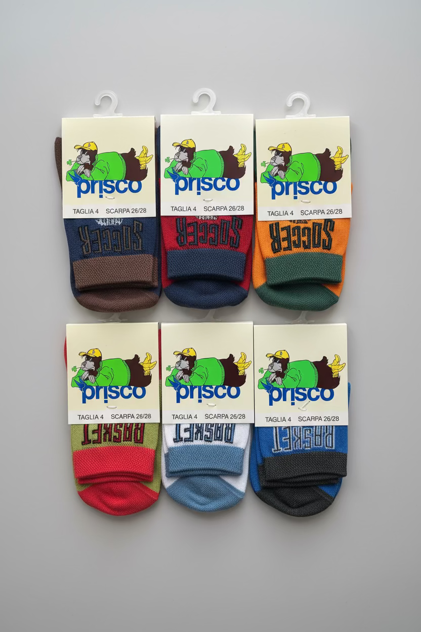 Calze corte Bimbo in cotone "Frizzy" PRISCO