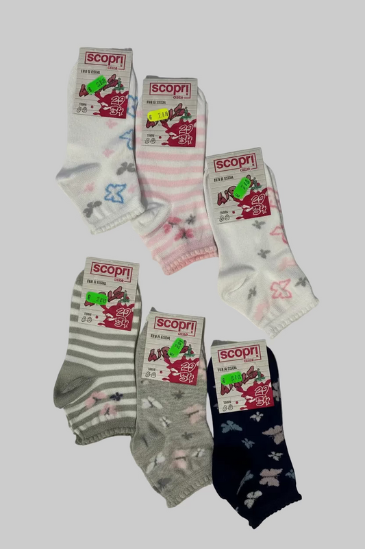 Calze corte estive Bambina in filo di scozia SCOPRI