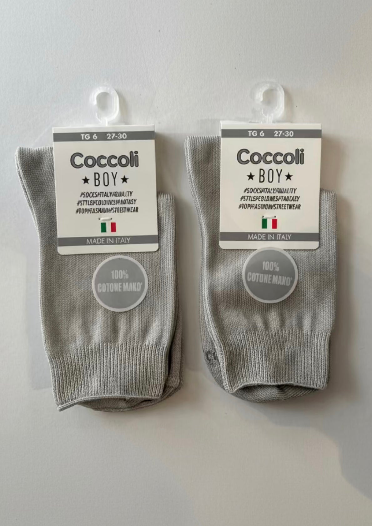 Calze corte Bimbo in 100% cotone Makò COCCOLI