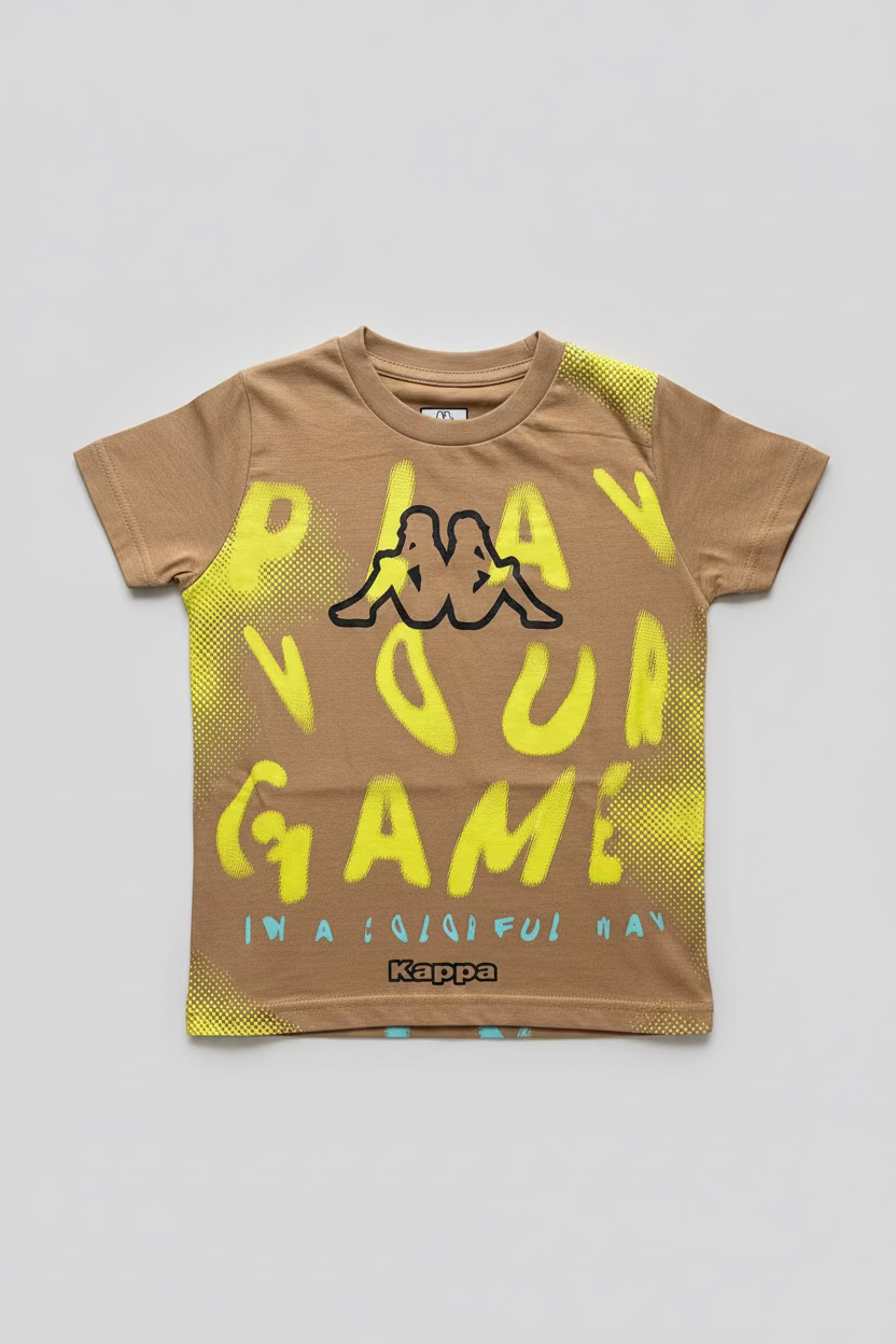 T-Shirt Bambino con stampa fronte e retro – stile urban fluo KAPPA