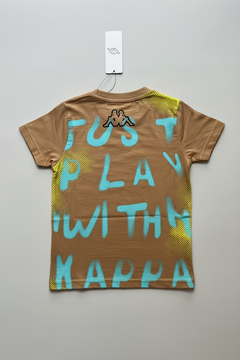 T-Shirt Bambino con stampa fronte e retro – stile urban fluo KAPPA