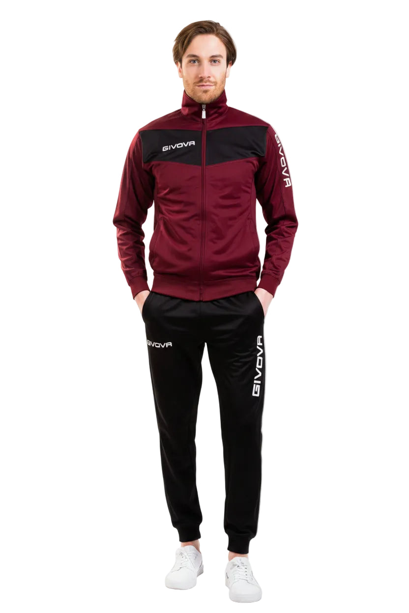 Tuta Unisex Triacetato Modello Visa Granata\Nero GIVOVA