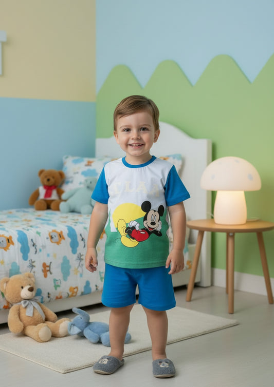 Pigiama Bambino Mickey Mouse “Relax” Disney ELLEPI - Taglia 3 anni