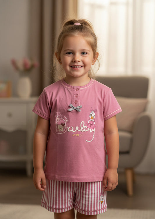 Pigiama Bambina corto mezza manica IRGE