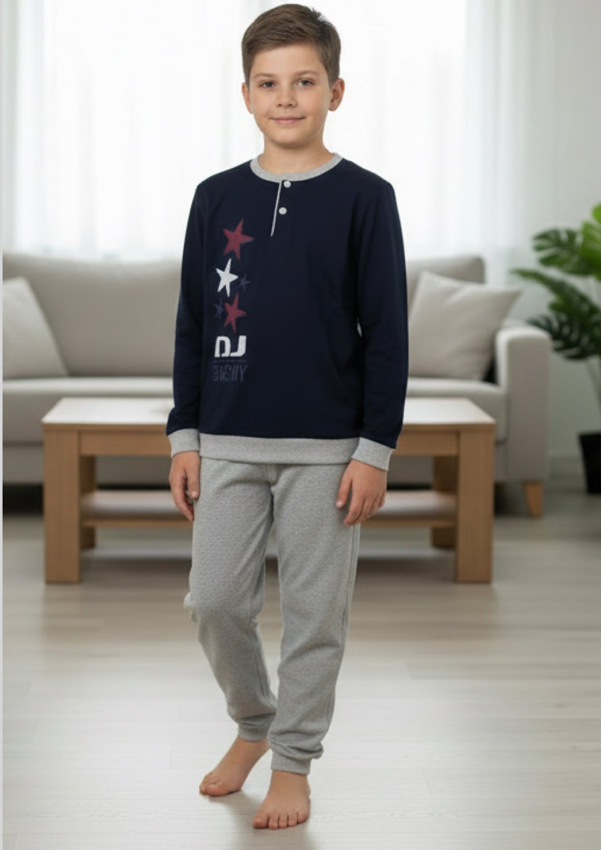 Pigiama Ragazzo in cotone interlock PUNTO&VIRGOLA - Taglia 12 anni