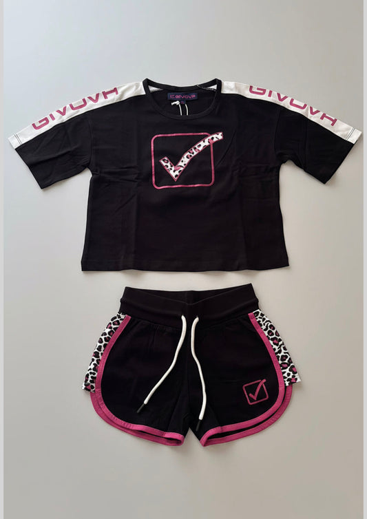 Completo Bambina T-Shirt e Shorts GIVOVA - Taglia 6 anni