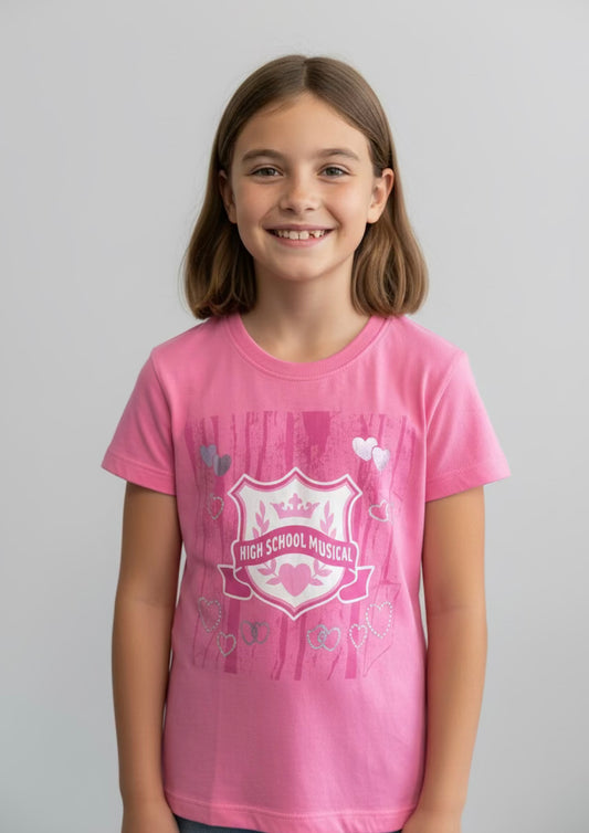 T-shirt Ragazza Disney High School Musical Rosa – Taglie 10 e 12 anni