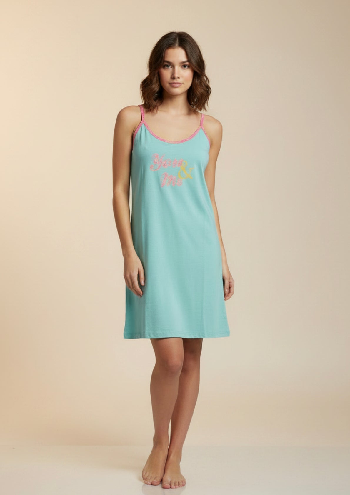 Canotta Donna Estiva in cotone con Spalline strette YOU&ME