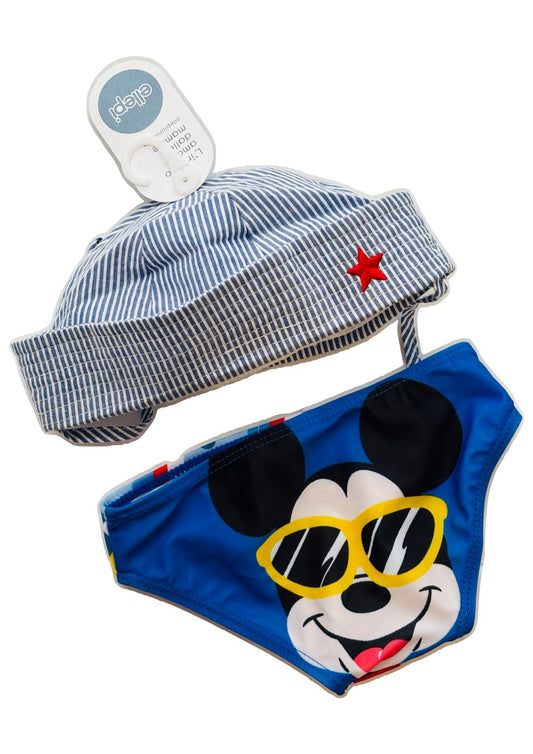 Completo mare cappellino ELLEPI + slip costume ELLEPI DISNEY