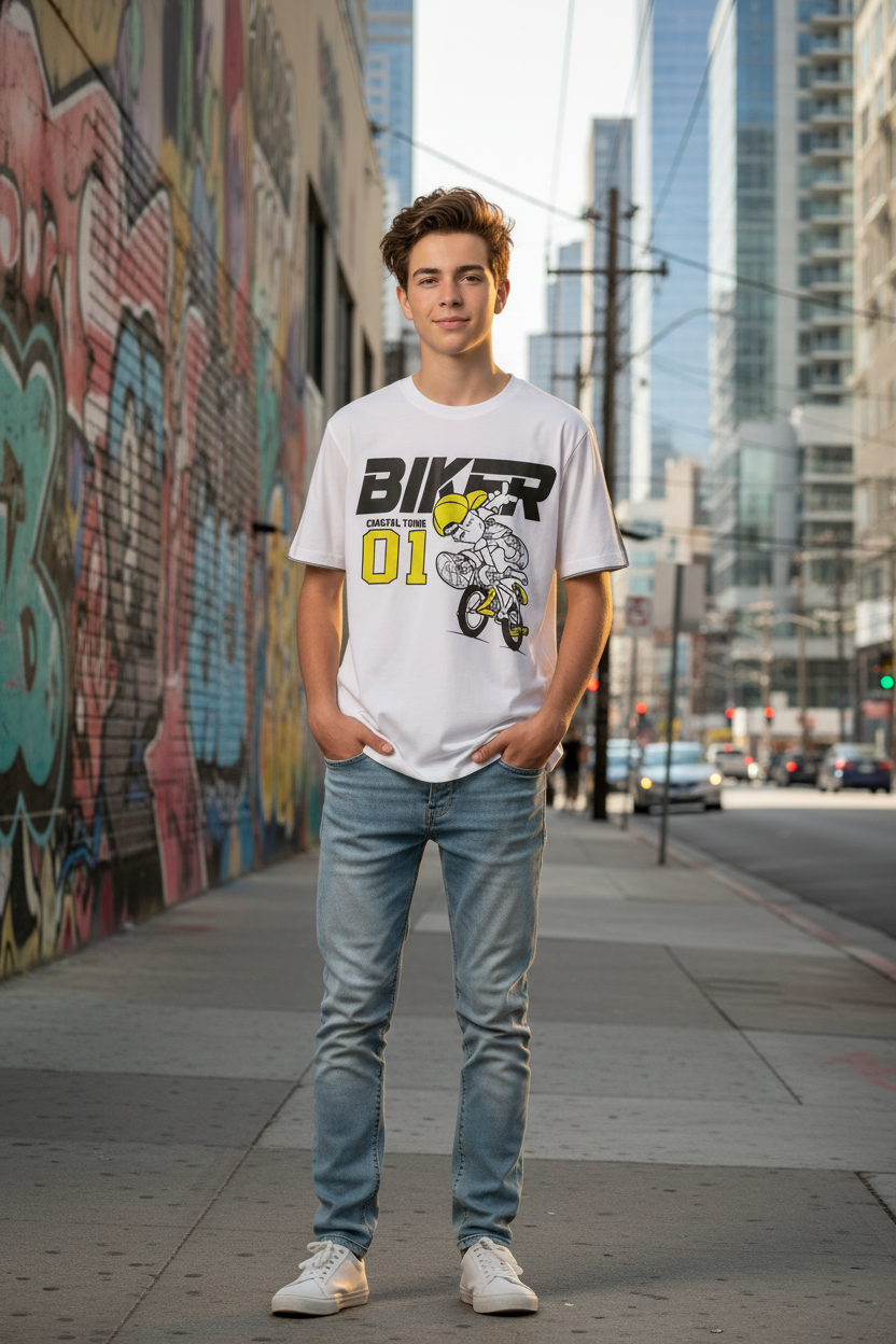 T-Shirt Ragazzo manica corta LAST STAR - Taglia 15-16 anni