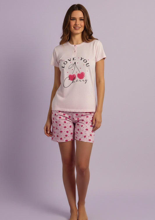 Pigiama Donna T-Shirt a mezza manica e Pantaloncino IL GRANCHIO