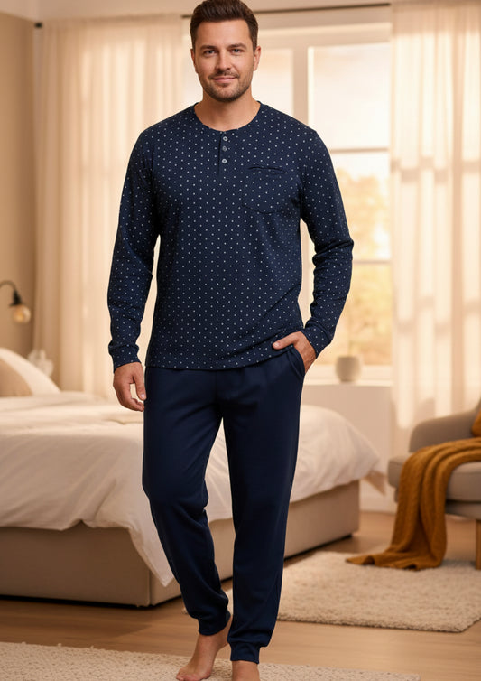 Pigiama Uomo Calibrato in Cotone Interlock IRGE - Taglia 2XL