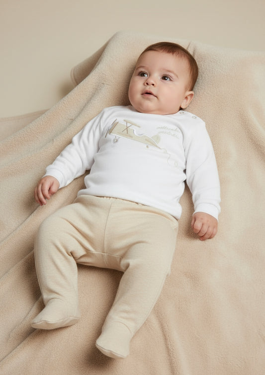 Completo Neonato Jersey ricamato ELLEPI - Taglia 3 mesi