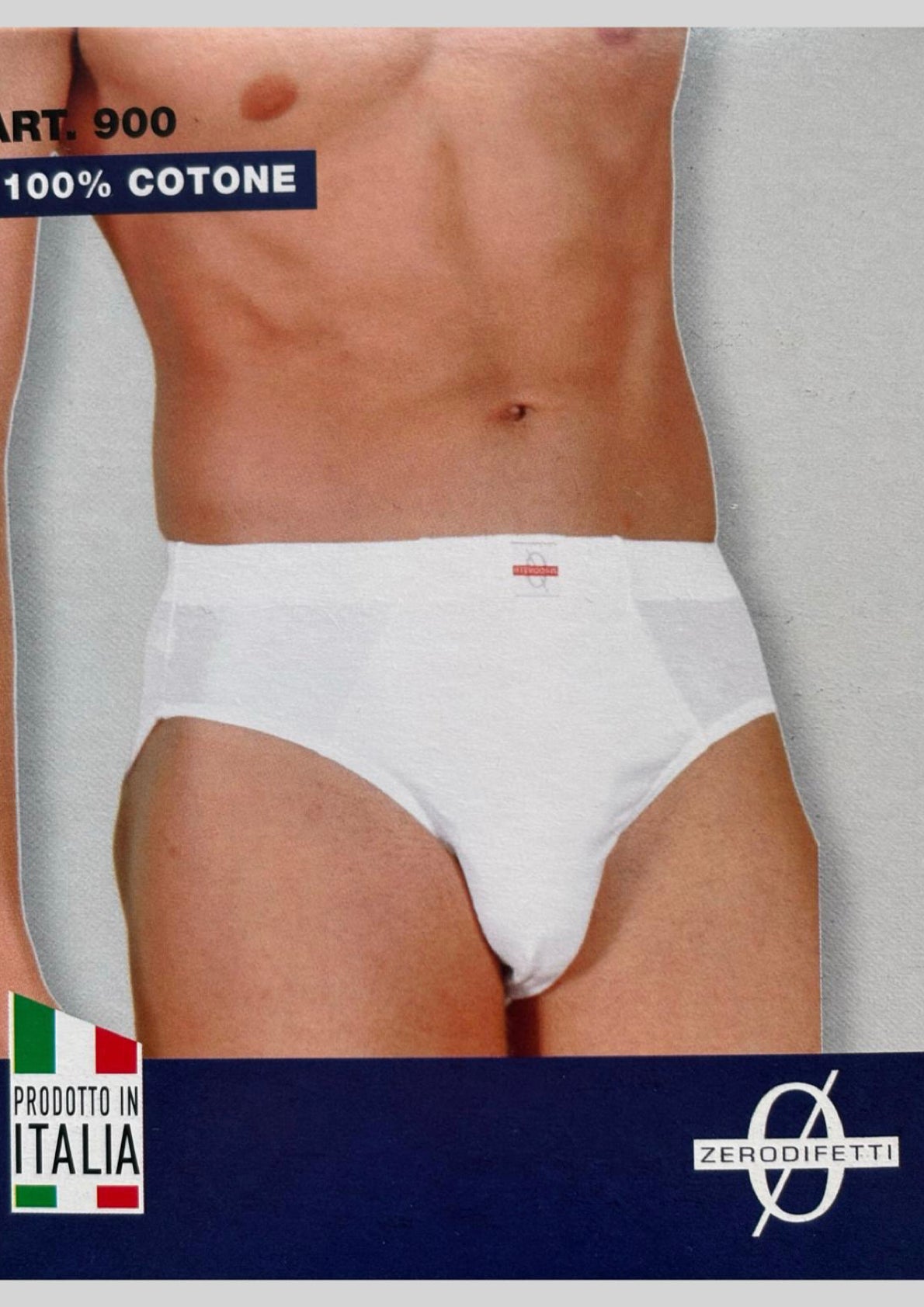 Slip Uomo in cotone ed elastico interno - ZERODIFETTI