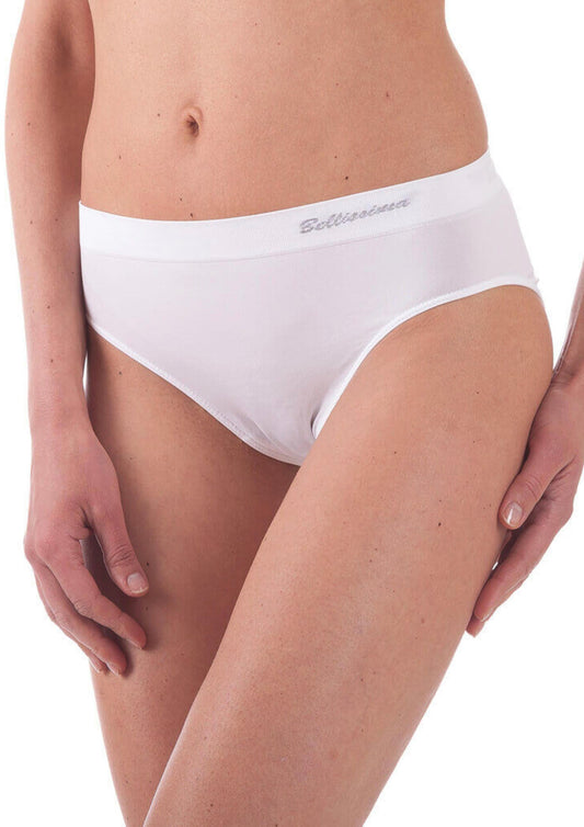 Slip sgambato in microfibra con tassello in cotone 014 - BELLISSIMA