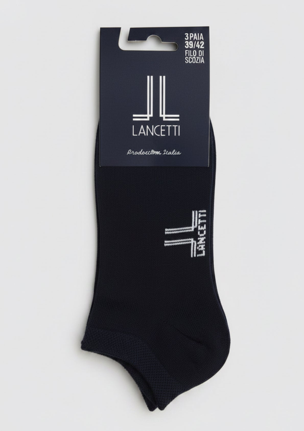 Calza Fantasmino Filo Di Scozia Unisex Confezione 3 Paia - LANCETTI