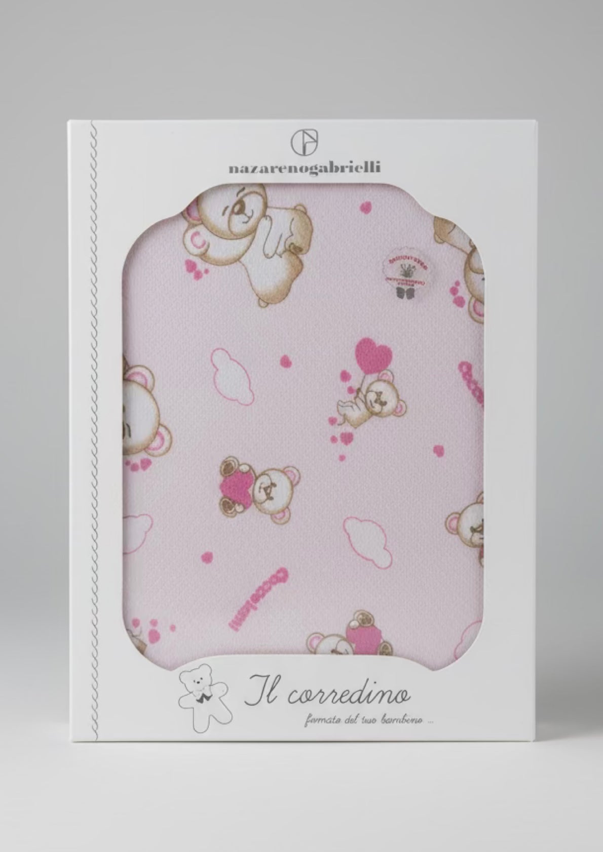 Copertina Lettino in Piquet Stampata Neonata - NAZARENO GABRIELLI
