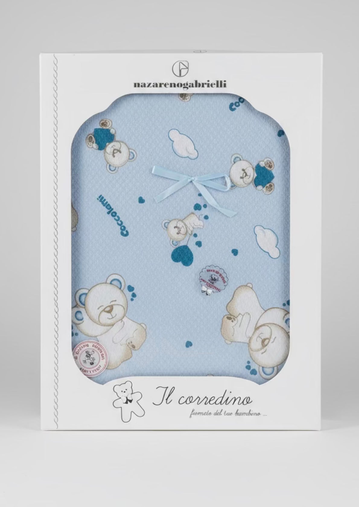 Copertina Lettino in Piquet Stampata Neonato - NAZARENO GABRIELLI