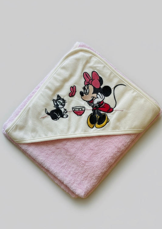 Accappatoio Neonata Triangolo ricamato in spugna Disney ELLEPI