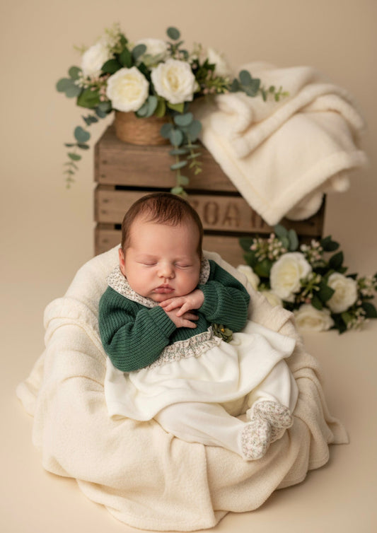 Completo Neonata in ciniglia NAZARENO GABRIELLI - Taglia 0/1 mese