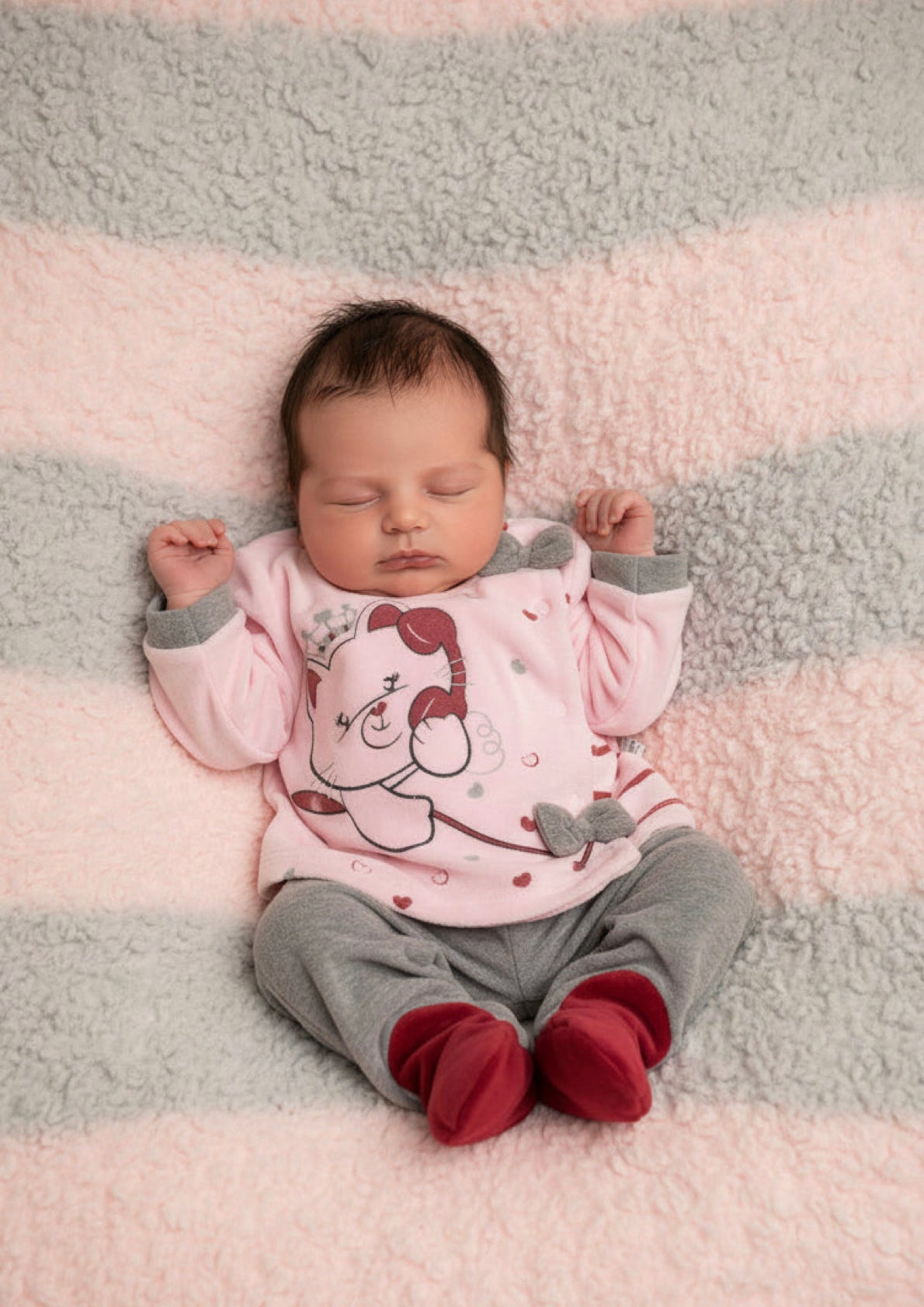 Completo Neonata in ciniglia NAZARENO GABRIELLI - Taglia 0/1 mese
