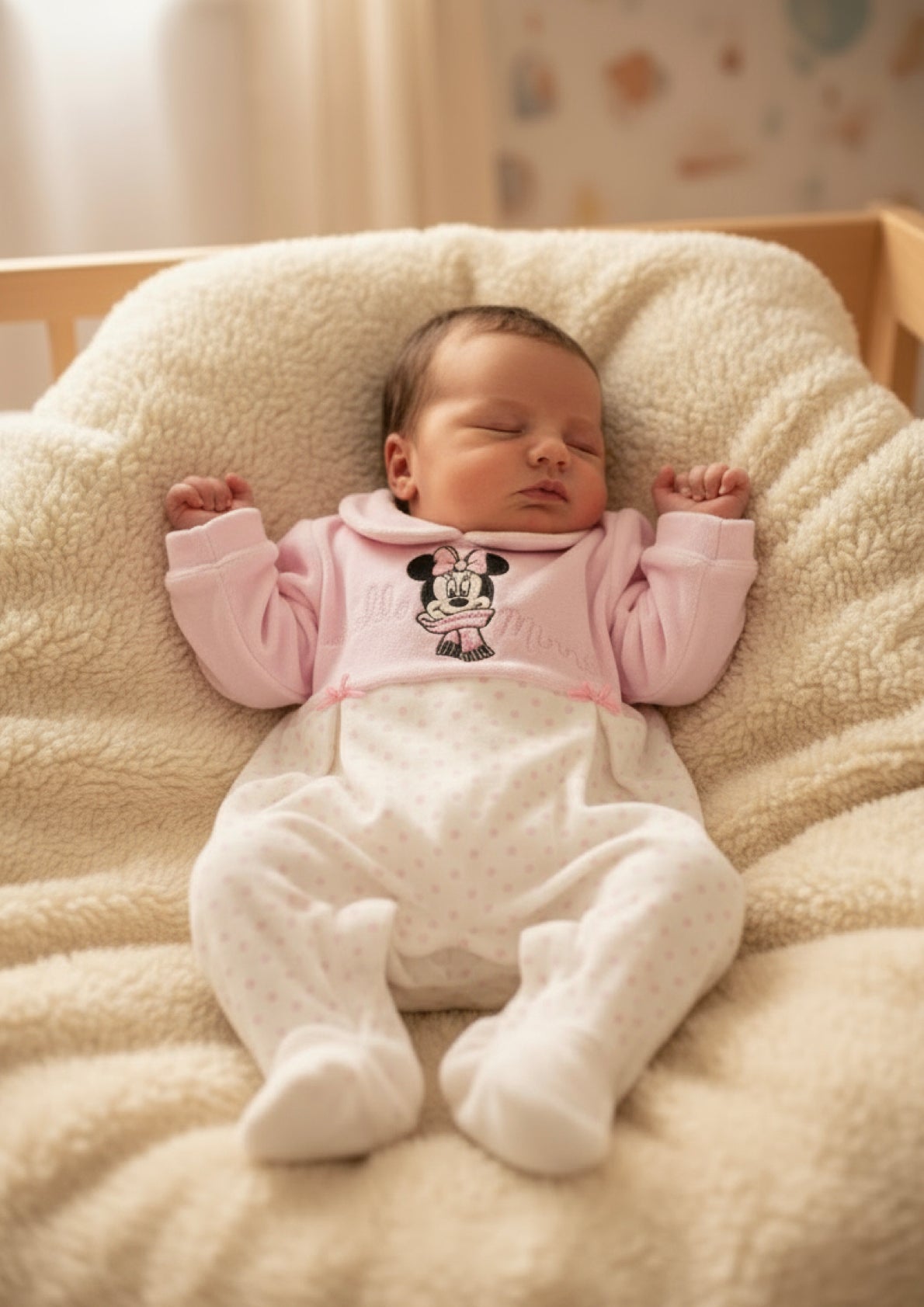 Tutina Neonata in ciniglia Disney ELLEPI - Taglia 1 mese
