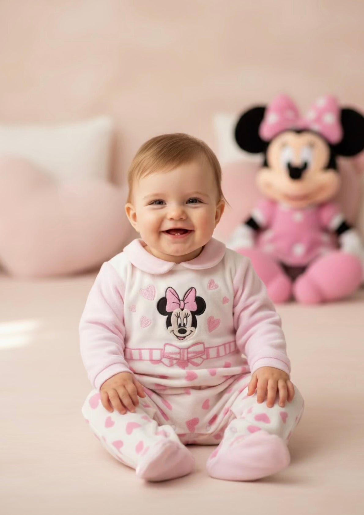 Tutina Neonata in ciniglia Disney ELLEPI -  Taglia 6 mesi